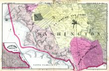 Farm Ownership Map 005, Washington, Newark, Ex Mission, San Jose, Rancho Del Agua Caliente, Alameda County 1878